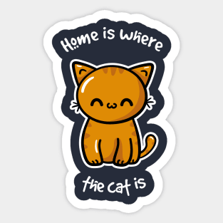 Home Cat Sticker